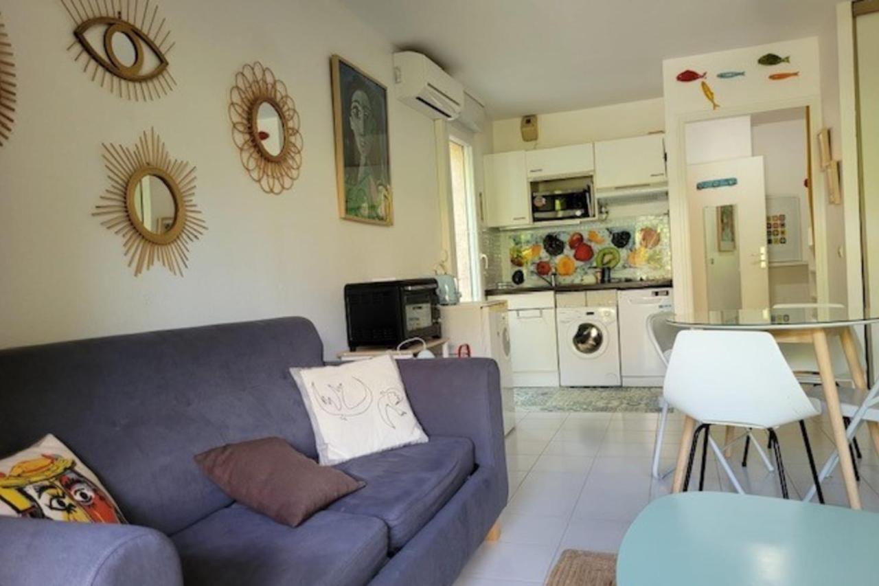 Nice Studio 30 M With Terrace And Pool Antibes Exterior photo